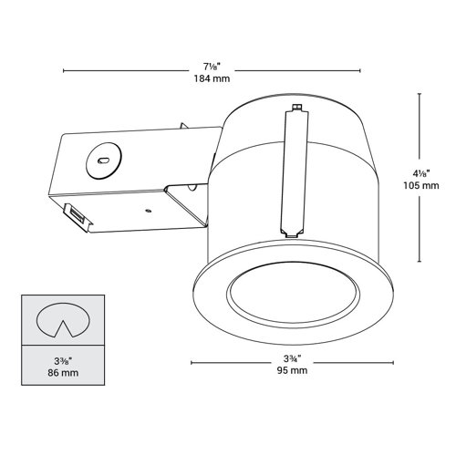 Bazz 3.75" LED Recessed Lighting Kit Wayfair